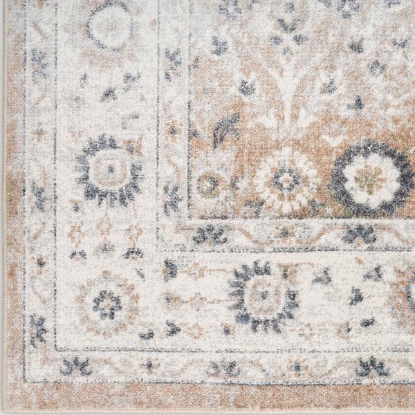 nourison Astra Machine Washable Silver Taupe Indoor only Persian Rug ASW16