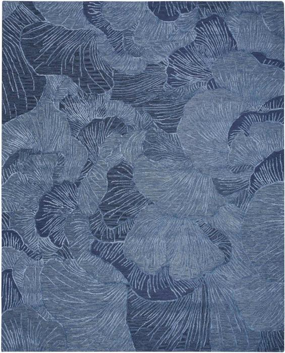 Nourison Avra Blue Indoor Only Floral Rug AVR01 Home