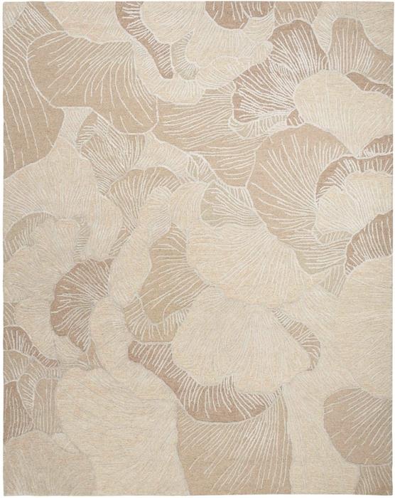 Nourison Avra Taupe Indoor Only Floral Rug AVR01 Home