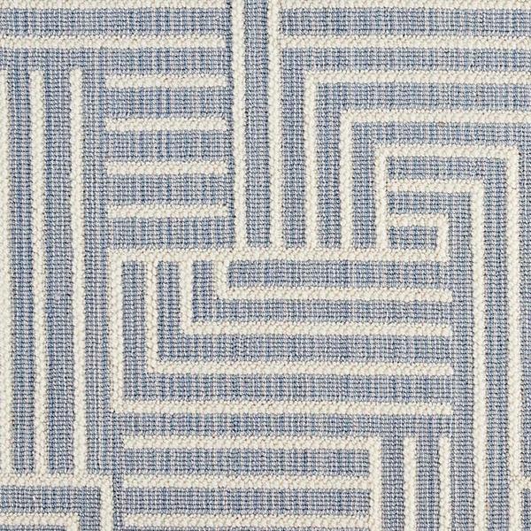 nourison BEL AIR MULHOLLAND MUHLL SURF/IVORY BROADLOOM CARPET