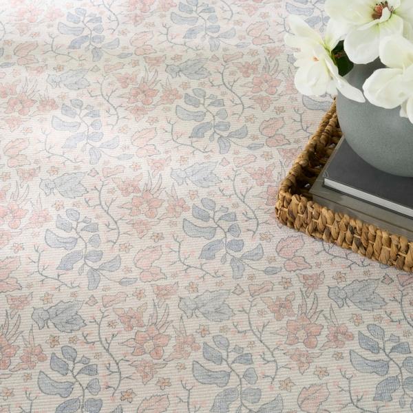 Nourison Botanical Washables Ivory Multicolor Indoor Only Floral Rug BOT03