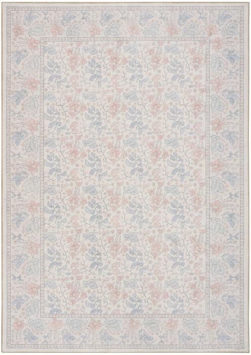 Nourison Botanical Washables Ivory Multicolor Indoor Only Floral Rug BOT03