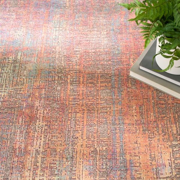 Nourison Botanical Washables Multicolor Indoor Only Abstract Rug BOT05