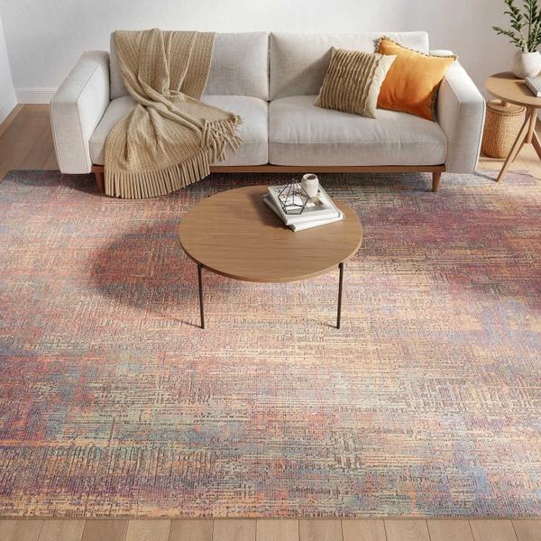 Nourison Botanical Washables Multicolor Indoor Only Abstract Rug BOT05