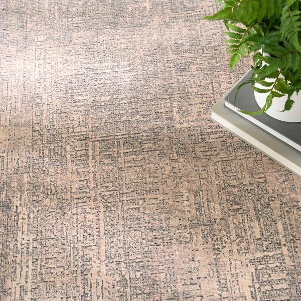 Nourison Botanical Washables Taupe Indoor Only Abstract Rug BOT05