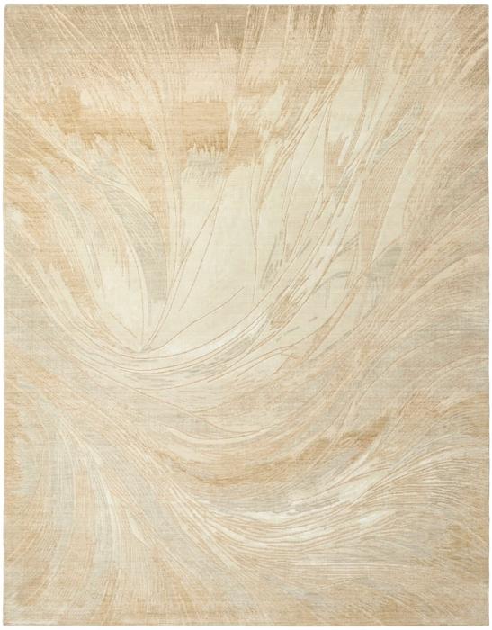 Nourison Brushlight Beige Grey Indoor Only Abstract Rug BRL04