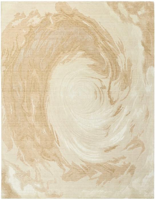 nourison Brushlight Beige Ivory Indoor Only Abstract Rug BRL01