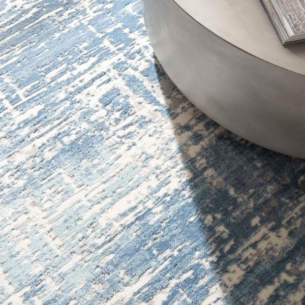 Nourison Calvin Klein Enchanting Abstract Blue Rug ECH04
