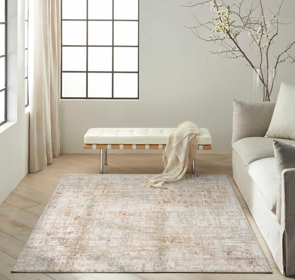 Nourison Calvin Klein Enchanting Abstract Ivory/Grey Rug ECH06