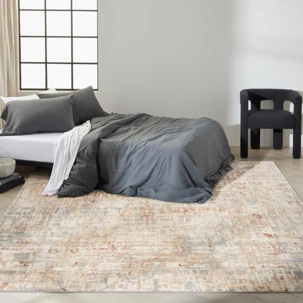 nourison Calvin Klein Enchanting Abstract Ivory/Grey Rug ECH06