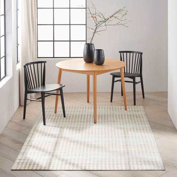 Nourison Calvin Klein Geometric Ivory/Grey Rug CK962