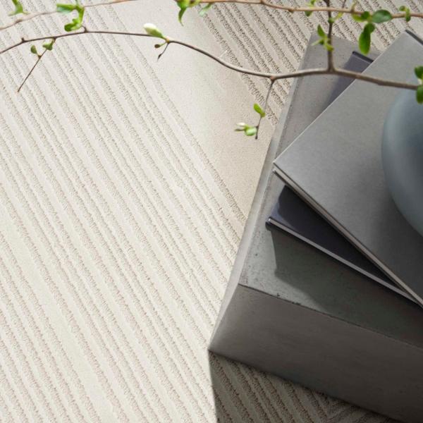 Nourison Calvin Klein Irradiant Geometric Ivory Rug IRR07