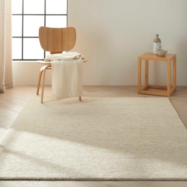 Nourison Calvin Klein Kathmandu Contemporary Handmade Beige Rug CK920