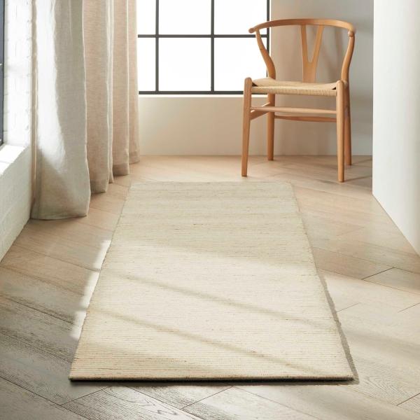 Nourison Calvin Klein Kathmandu Contemporary Handmade Beige Rug CK920