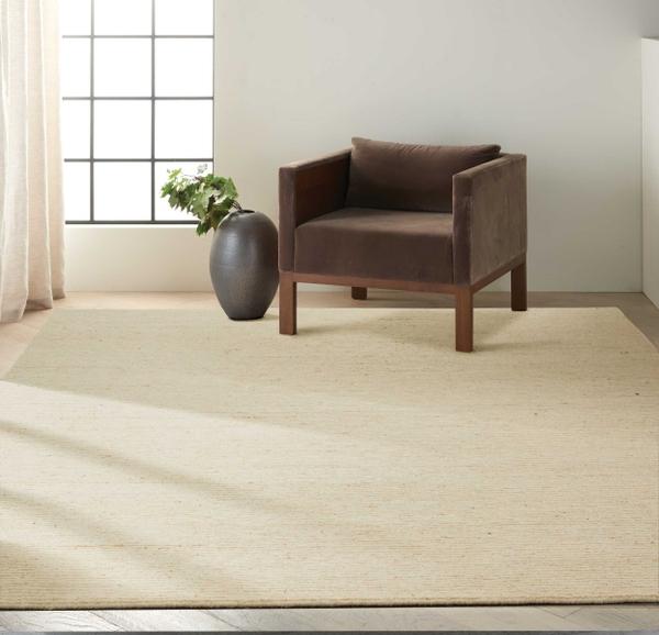 nourison Calvin Klein Kathmandu Contemporary Handmade Beige Rug CK920