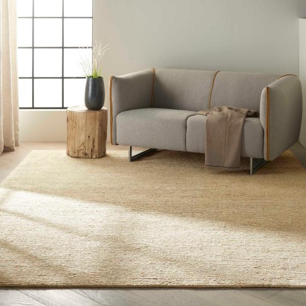 nourison Calvin Klein Mesa Jute Blend Beige Rug MSA01
