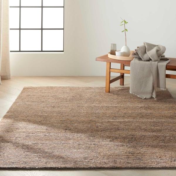 Nourison Calvin Klein Mesa Jute Blend Brown Rug MSA01
