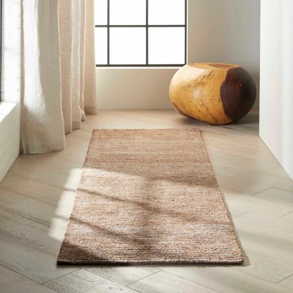 Nourison Calvin Klein Mesa Jute Blend Brown Rug MSA01