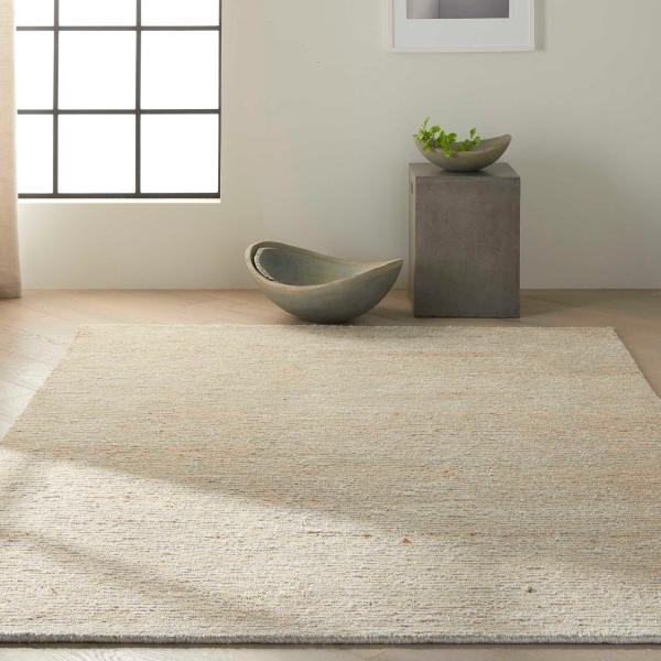 Nourison Calvin Klein Mesa Jute Blend Ivory Rug MSA01