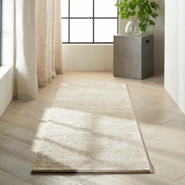 Nourison Calvin Klein Mesa Jute Blend Ivory Rug MSA01