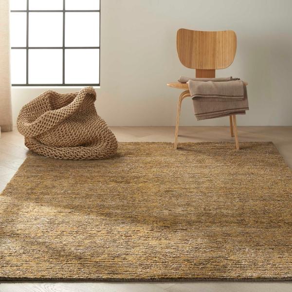 Nourison Calvin Klein Mesa Jute Blend Tan Rug MSA01