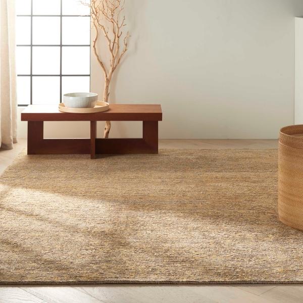 nourison Calvin Klein Mesa Jute Blend Tan Rug MSA01