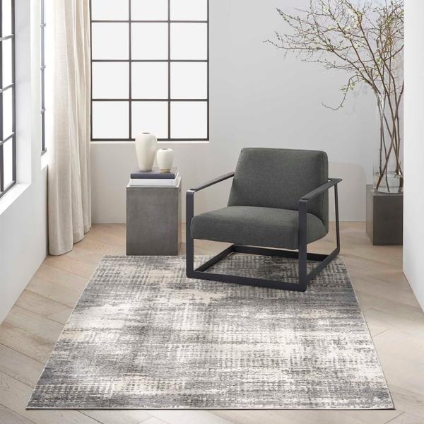 Nourison Calvin Klein Rush Abstract Grey/Beige Rug CK953