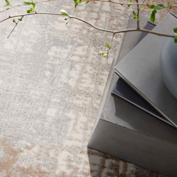 Nourison Calvin Klein Rush Abstract Grey/Taupe Rug CK950