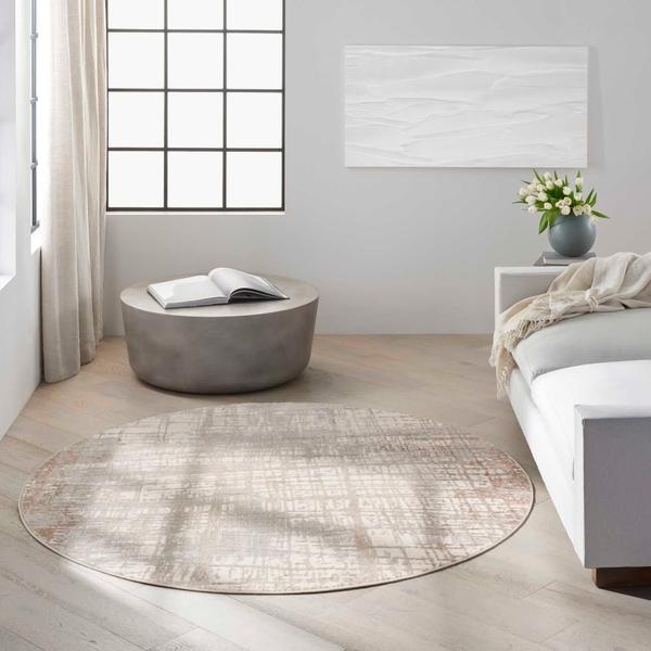 Nourison Calvin Klein Rush Abstract Grey/Taupe Rug CK950