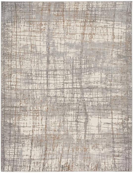 Nourison Calvin Klein Rush Abstract Ivory/Grey Rug CK950