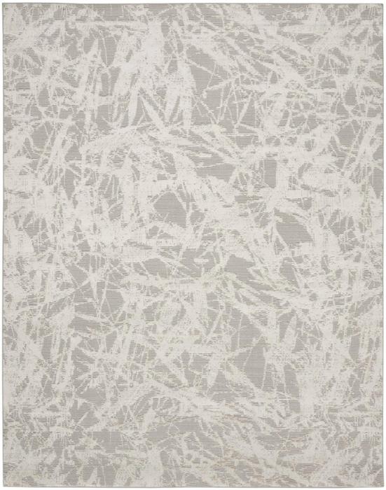 Nourison Calvin Klein Rush Nature-Inspired Abstract Grey Rug CK959