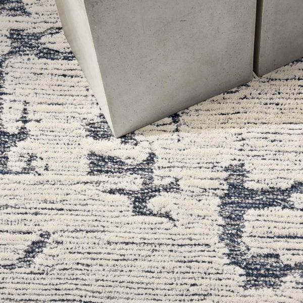 Nourison Calvin Klein Sculptural Abstract Blue Rug SCL01