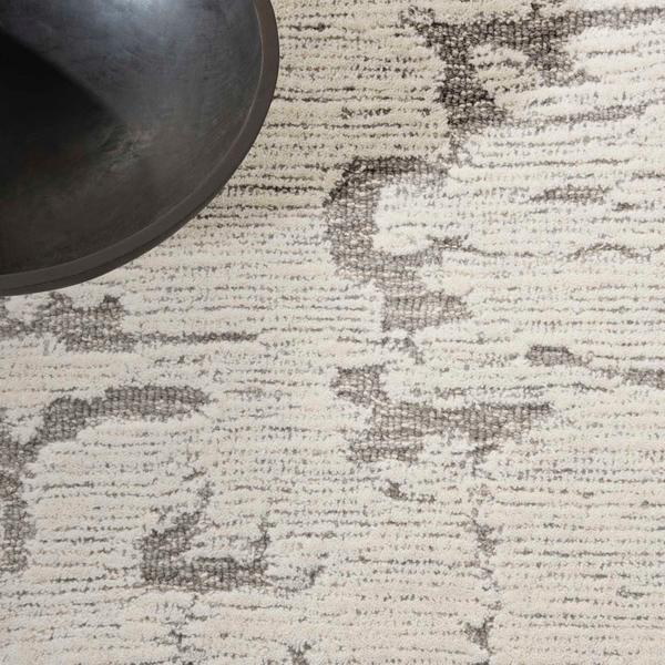 Nourison Calvin Klein Sculptural Abstract Grey Rug SCL01