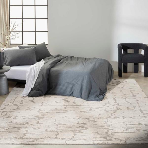 nourison Calvin Klein Sculptural Abstract Grey Rug SCL01