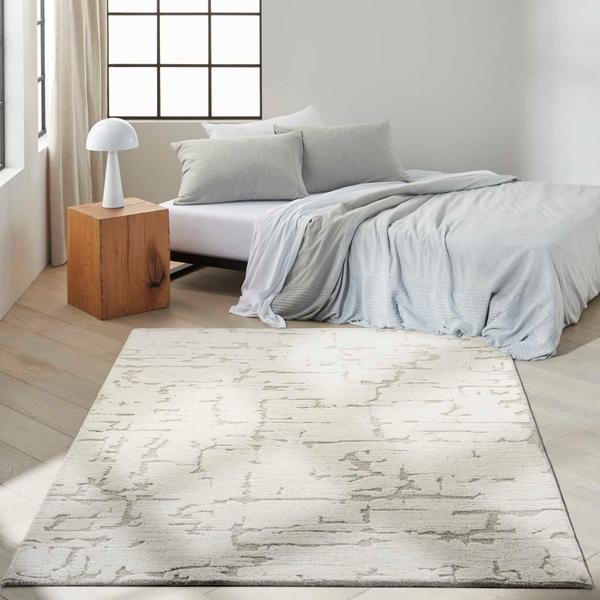Nourison Calvin Klein Sculptural Abstract Ivory Rug SCL01