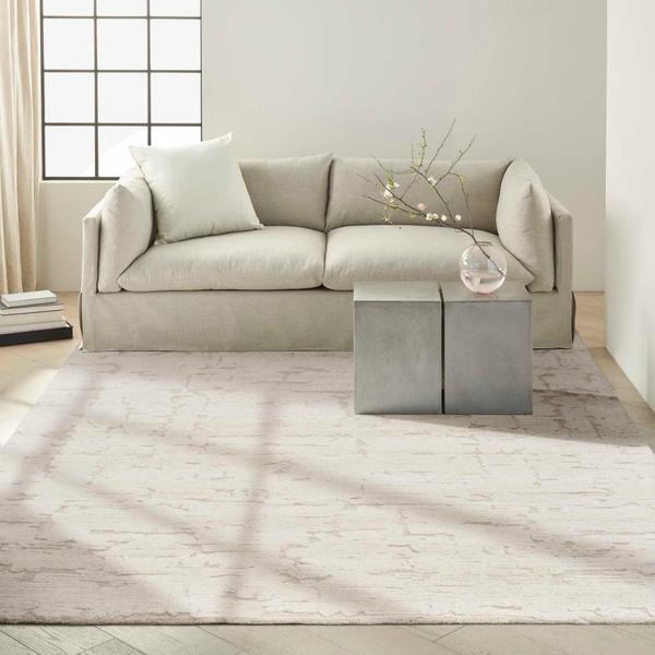 nourison Calvin Klein Sculptural Abstract Ivory Rug SCL01