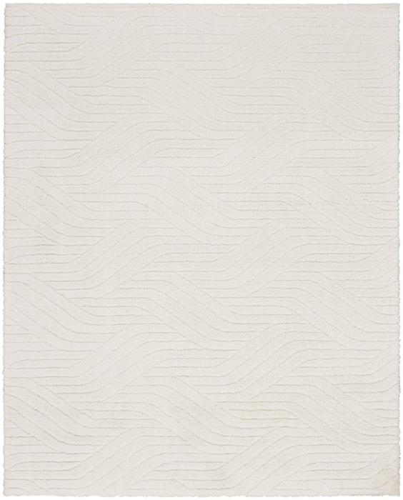 Nourison Calvin Klein Surfaces Abstract Shag Ivory Rug SCF01