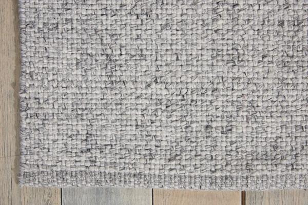 Nourison Calvin Klein Tobiano Flat Weave Silver Grey Rug TOB01