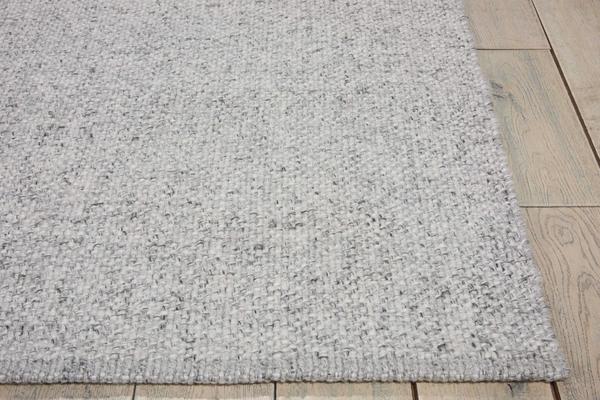 Nourison Calvin Klein Tobiano Flat Weave Silver Grey Rug TOB01