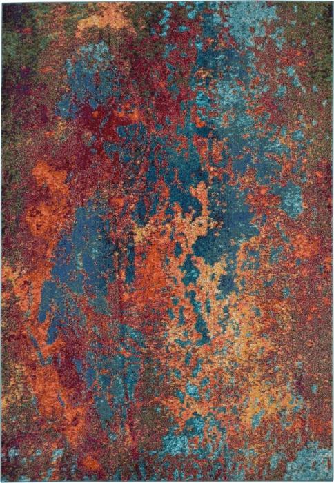 Nourison Celestial Abstract Blue/Multicolored Rug CES08 Home