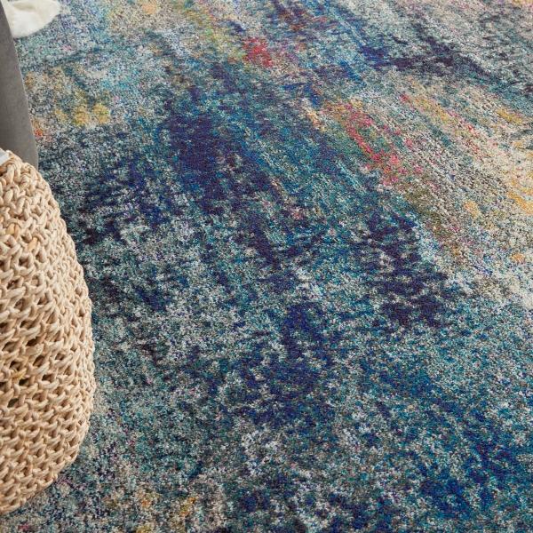 Nourison Celestial Abstract Blue/Multicolored Rug CES16 Home