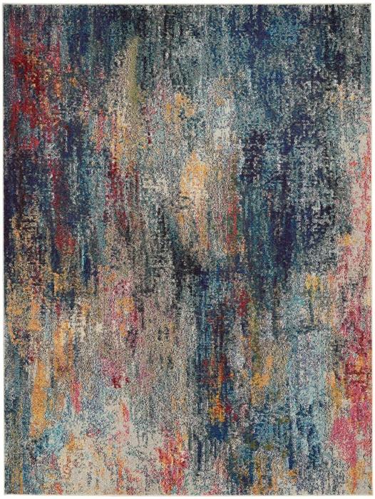 Nourison Celestial Abstract Blue/Multicolored Rug CES16 Home
