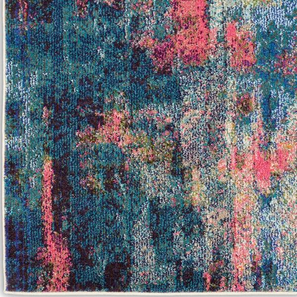 nourison Celestial Abstract Blue/Yellow Rug CES09 Home