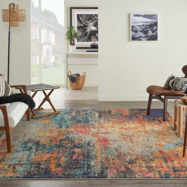 Nourison Celestial Abstract Multicolored Rug CES15 Home