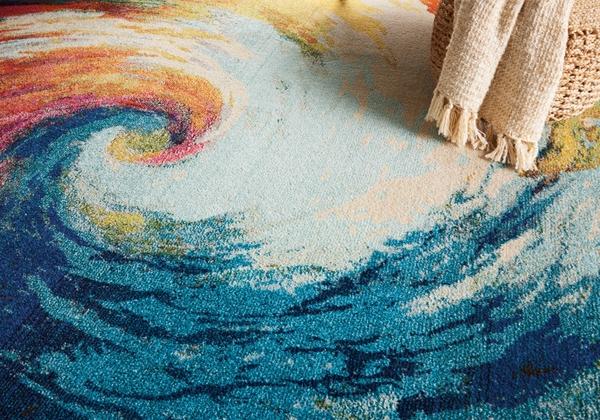 Nourison Celestial Modern Abstract Multicolored Rug CES07 Home