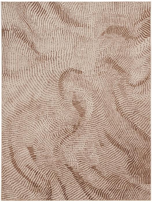 Nourison Central Park West Beige Brown Indoor Only Abstract Rug CEP01