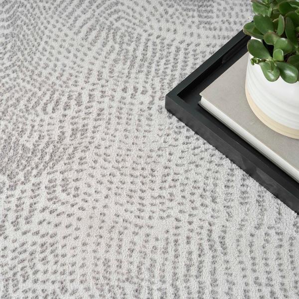 Nourison Central Park West Grey Indoor Only Abstract Rug CEP01