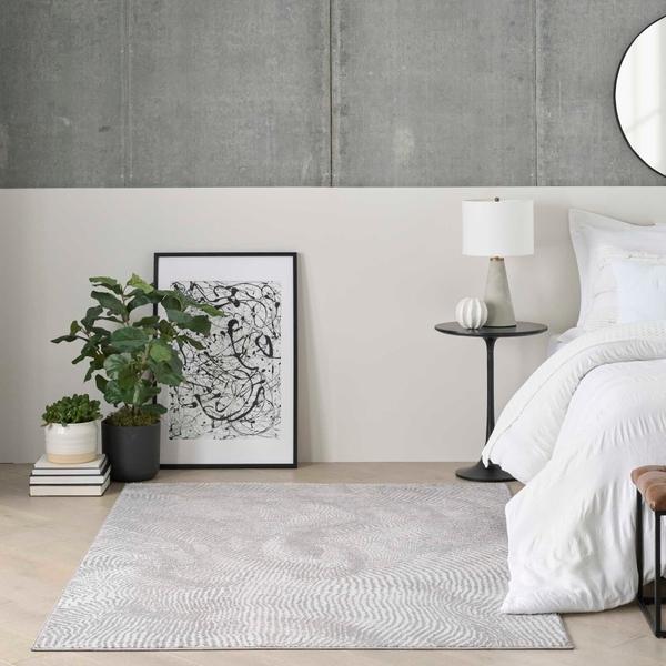 Nourison Central Park West Grey Indoor Only Abstract Rug CEP01