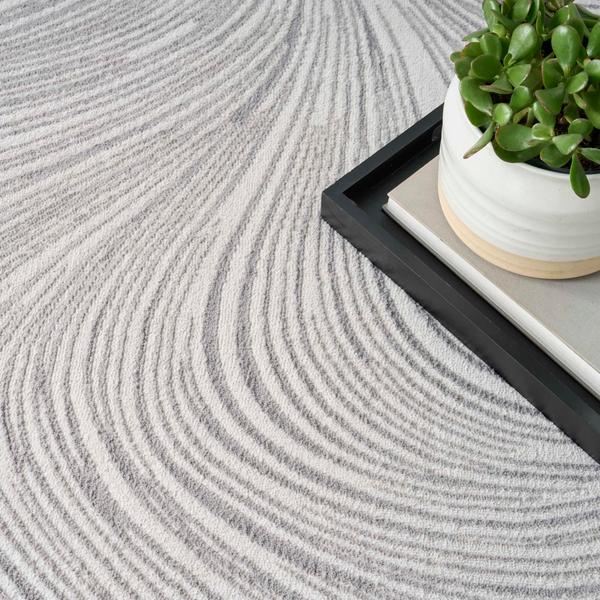 Nourison Central Park West Grey Indoor Only Abstract Rug CEP02