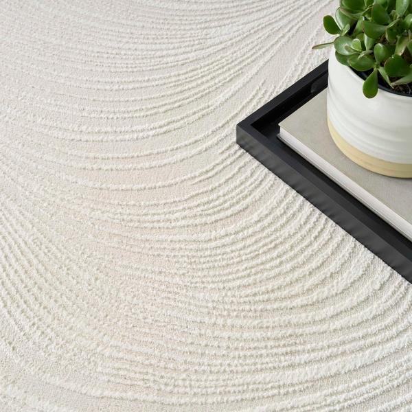 Nourison Central Park West Ivory Indoor Only Abstract Rug CEP02